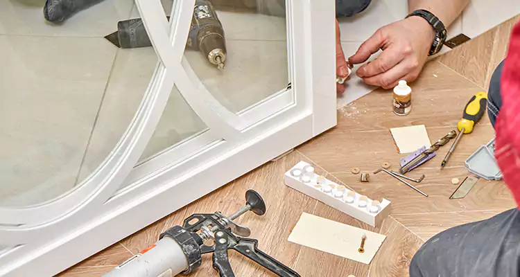 Interior Patio Door Casing Repair in Lutz, FL